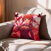 Meta Horror Game DDLC MMonika  Pillow Case Pattern Printed Pillowcase For Living Room Sofa Cushion Cover