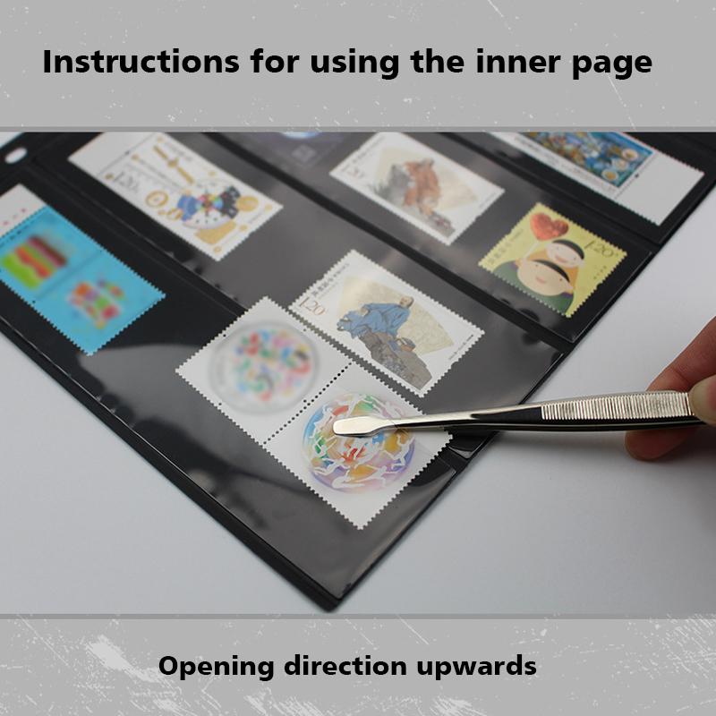 10PC Collecting Supplies Display For Stamp Album Binder Postage Stamp 9 Holes Home Storage Stamp Collectors Standard Stamp