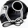 Helm-Ohrhörer-Headset mit Einzelnem Lautsprecher, 3,5-mm-1m-Kabel, Routenführung und Musikunterstützung für die Verwendung im Ohrbeutel im täglichen Straßenverkehr