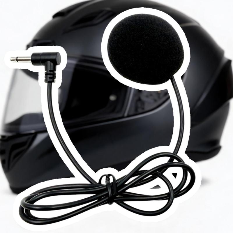 Helm-Ohrhörer-Headset mit Einzelnem Lautsprecher, 3,5-mm-1m-Kabel, Routenführung und Musikunterstützung für die Verwendung im Ohrbeutel im täglichen Straßenverkehr