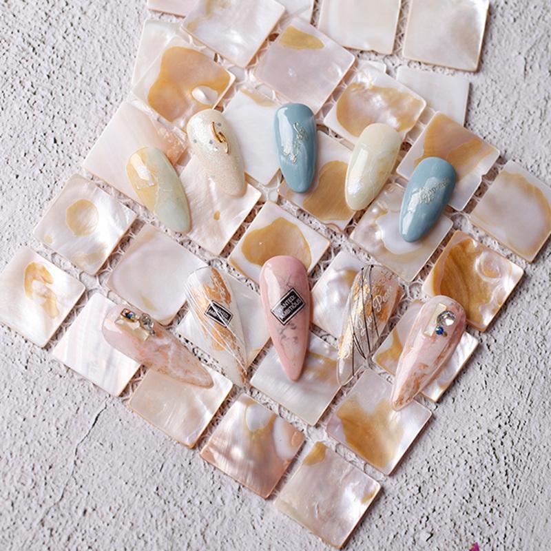 Nail Shell Photo Square Prop Items Nail Nail Jewelry Peer Shell Woven Pad Tool Shell Block