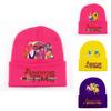 Adventure Time Cartoon Print Acrylic Knit Hat Winter Warm Unisex Beanie For Adults Teens