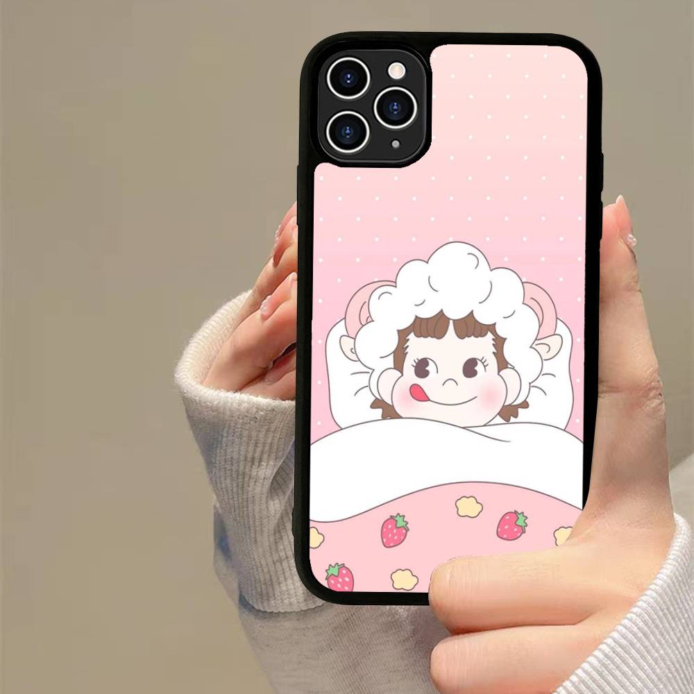 Fujiya Milky Peko-Chan Handyhülle Silikon PC+TPU Für Für IPhone 11 12 13 14 15 16 Plus Pro Max Hülle