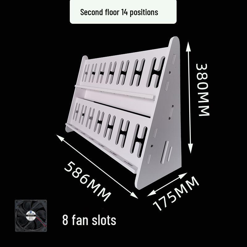 Stüdyo Çok Açılı Şarj Standı: Dikey Çoklu Telefon Tutucu ve Çok Katlı Raf