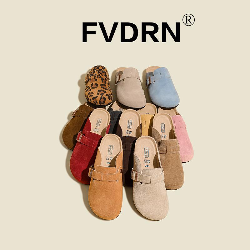 

Большой размер, женские туфли из коровьей кожи, пробковая плоская подошва, голова-рыбацкая сумка, полушлепанцы 40 цветной печати леопарда