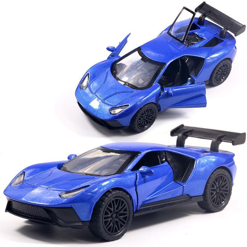 "Children's Off-Road Alloy Car Models with Open Doors - Sports Car Cake Decorations and Gifts for Boys"
