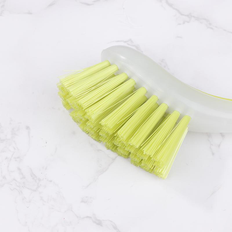Multifunctional Pot Cleaning Brush Vertical Dishwashing Brush Suction Cup Type Plastic Long Handle Sink Cleaning Scrub Brush