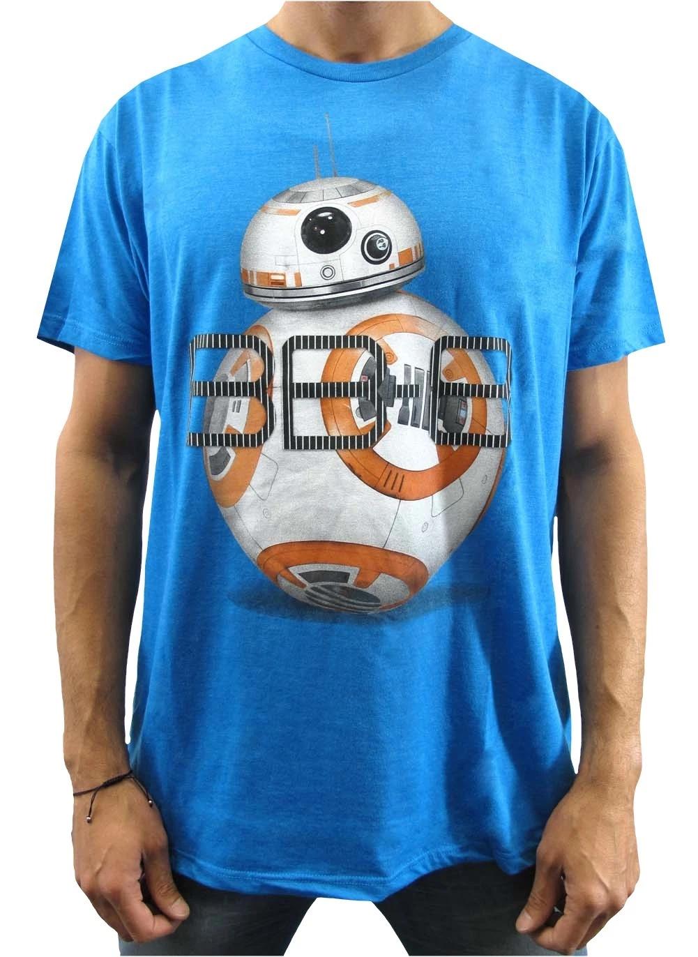 Star Wars Men s BB-8 Droid Blue Heather T-Shirt New M