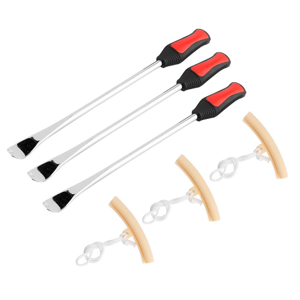 14.5inch Motorcycle Tire Wheel Changing Spoons Lever Iron Rim Protector Tool Kit