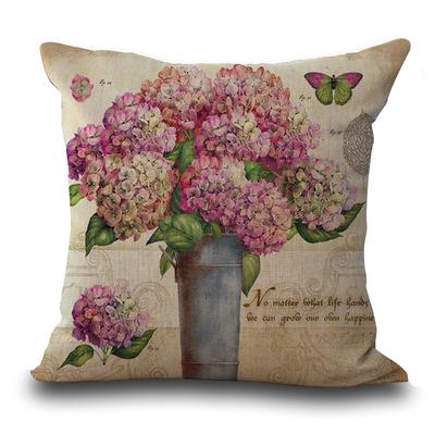 New Retro Flower Pillowcase Ins Style Home Sofa Pillowcase Bedside Cushion Office Waist