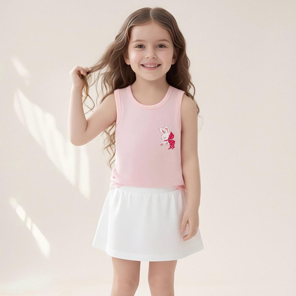 Summer Children's Pure Cotton Vest, Pure Cotton Class A Children's Thermal Vest, Sleeveless Bottoming Underwear for Men, Women and Older Children