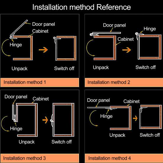1/5 ks Akrylové čiré panty Samolepicí skládací panty Jednoduchá instalace Náhradní panty do skříněk a zásuvek Kování Nářadí