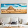 Landscape Canvas Painting Desert Camel Pyramid Sunset Posters And Prints Wall Art Pictures For Living Room Home Decor No Frame