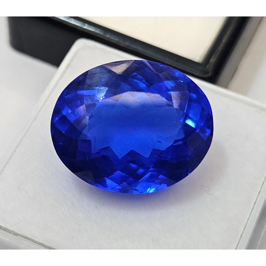 Sapphire Blue Oval Cut 15+ Ct Excellent Certified Loose Gemstone