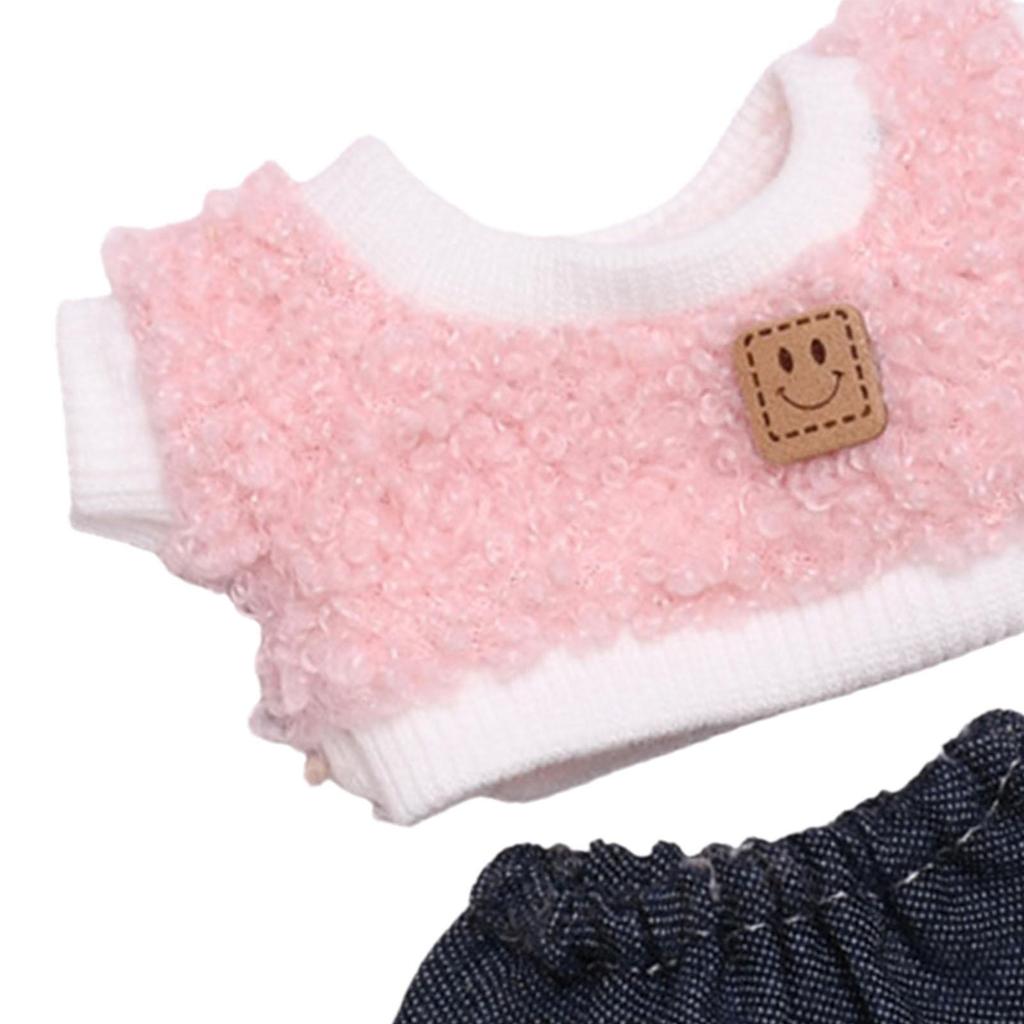 Mini 17cm 6inch Doll Clothes Set Costume Cute Clothing for Ages 5 6 7 8 Blue