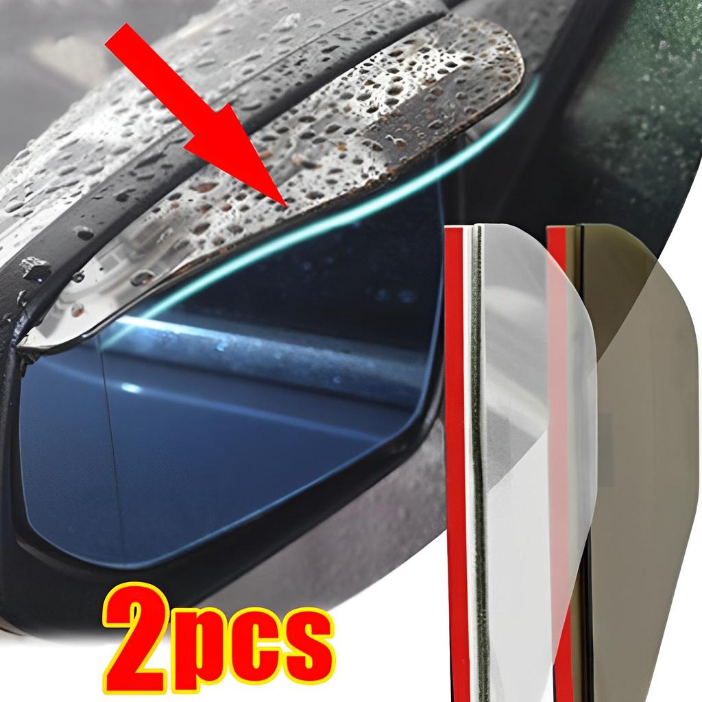 2PCS Espelho Retrovisor Do Carro Chuva Sobrancelha Viseira De Fibra De Carbono Retrovisor Do Carro Lateral Neve Viseira De Sol Capa De Chuva Espelho De Carro Acessórios