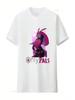 Camiseta Divertida Palworld SoloPals Lovander Lavado Vintage Streetwear Elegante Gráfico Suave Cómodo Top Para Uso Diario Casual