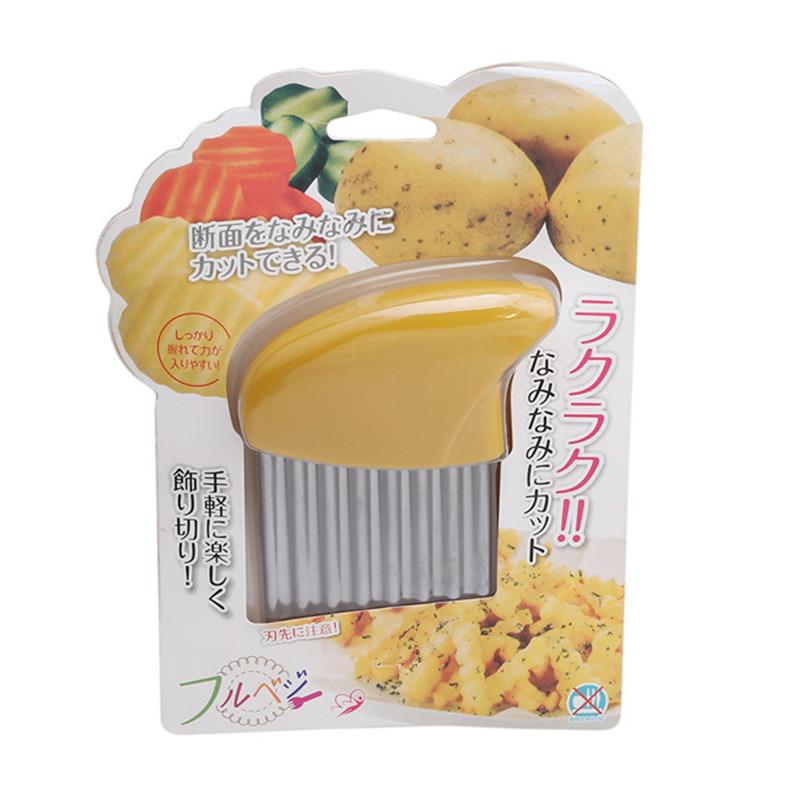 Kitchen Vegetable Tools Vegetable Wave Chopper Fruit Potato Cutter Knife Slicer Kitchen Tools
