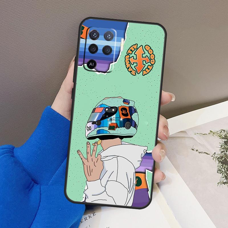 

Чехол для телефона F1 Daniel Riccardo 3 для OPPO A54 A74 A94 A53S A1K A15 A16 A3S A5S A83 A91 A93 A5 A9 A53 A31 A52 A72 OPPO A5S