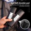 Car Seat Belt Cover Styling Carbon Leather Safety Shoulder Protector For 1 3 5 7 Series M F01 F20 F10 F13 E52 E53 E60 E93