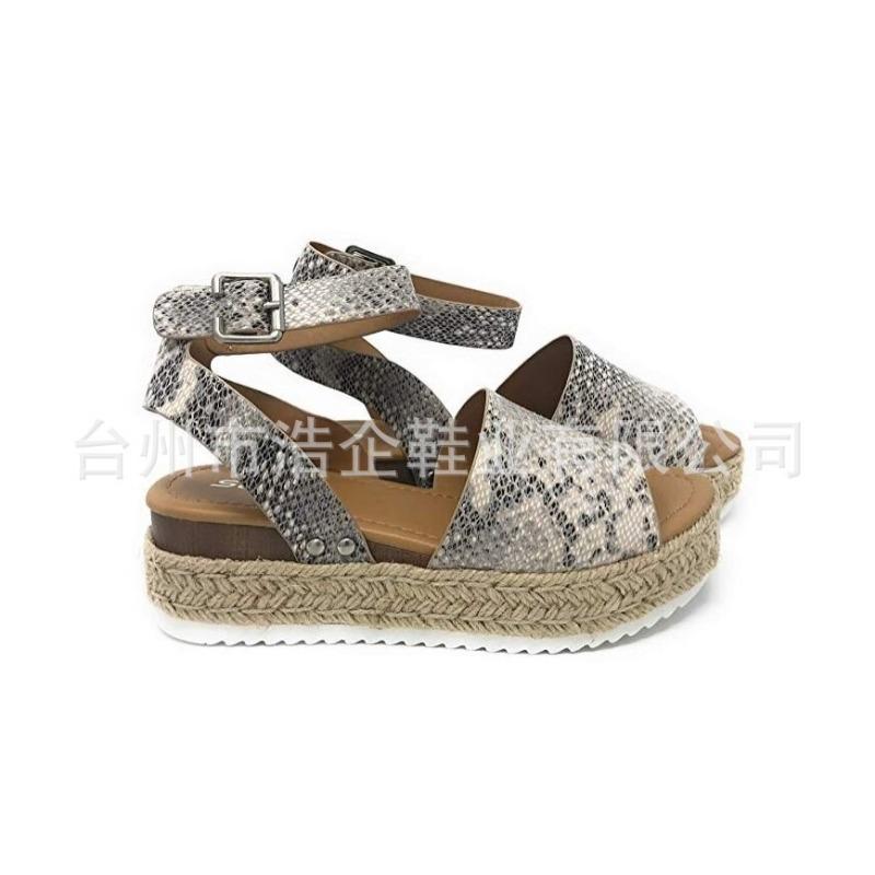 Shoes women's wedge heel light bottom fish mouth sandals wish large size women's sandals