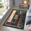 Retro-Kassettenband-Muster Rutschfester Teppich, für Wohnzimmer Schlafzimmer Dekor Teppich, für Studentenwohnheime, Gartenhof Dekorationsmatte