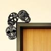 Wrought Iron Skeleton Wall Decor, Creative Hanging Art for Halloween, Spooky Party Decoration, Unique Metal Sculpture for Home