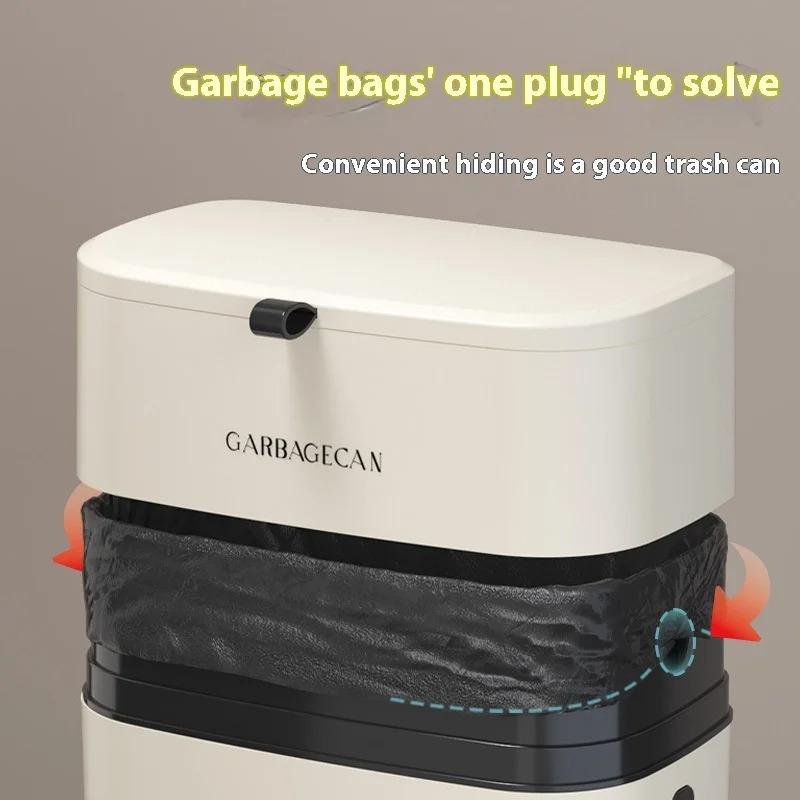 Kitchen Trash Can Multi-layer Dry Wet Separation Garbage Storage Bin Large Press-type Paper Basket with Pulleys Home Supplies