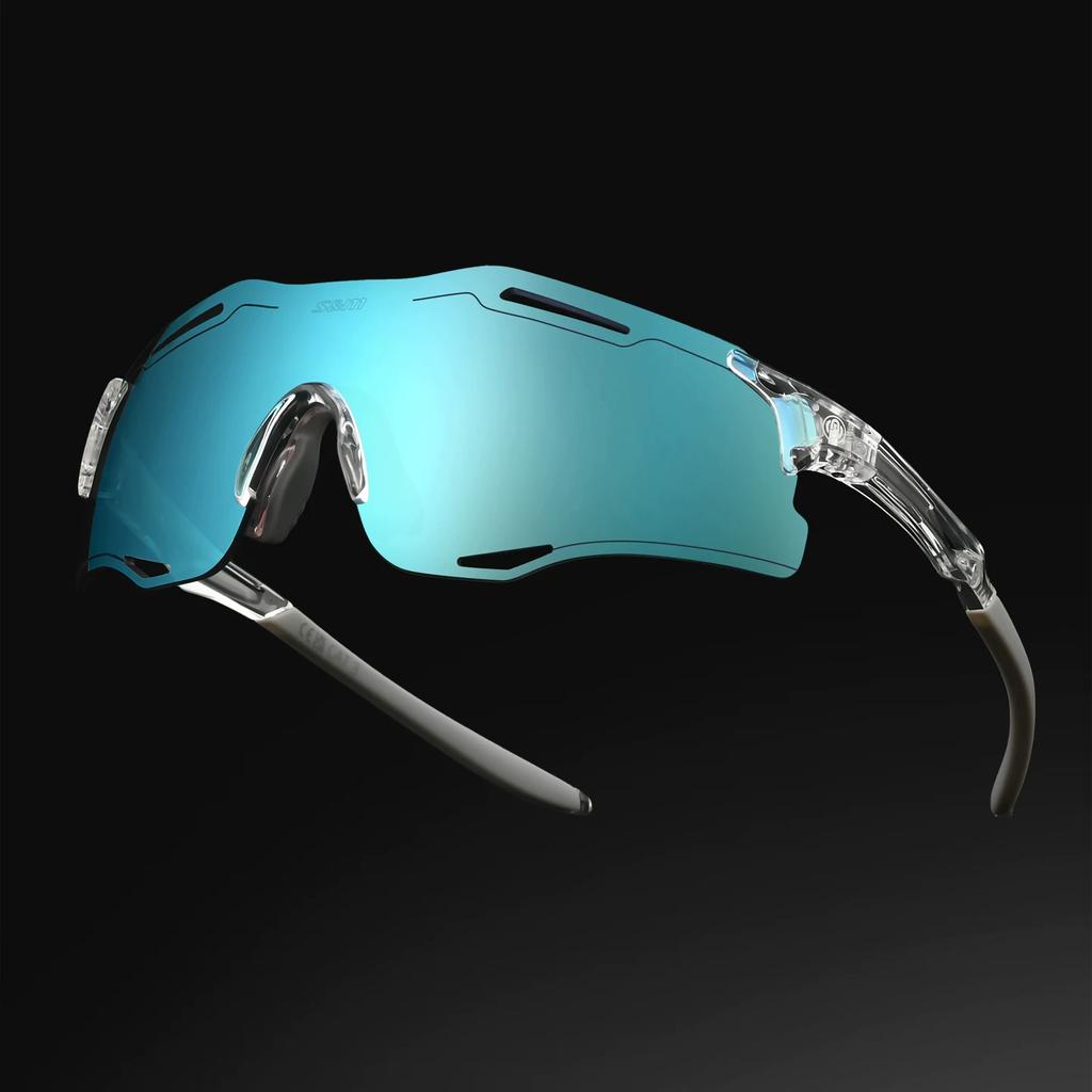 Speed Pulse Professional Running Glasses, Non-Slip Sports Glasses, Mountaineering Cross-Country Night Running Glasses, Cycling Colorful Goggles