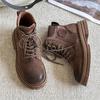 3329 Martin Boots Men's Autumn and Winter Retro British Tooling Boots Genuine Leather Pig Bar Outdoor Wading Desert Short Boots