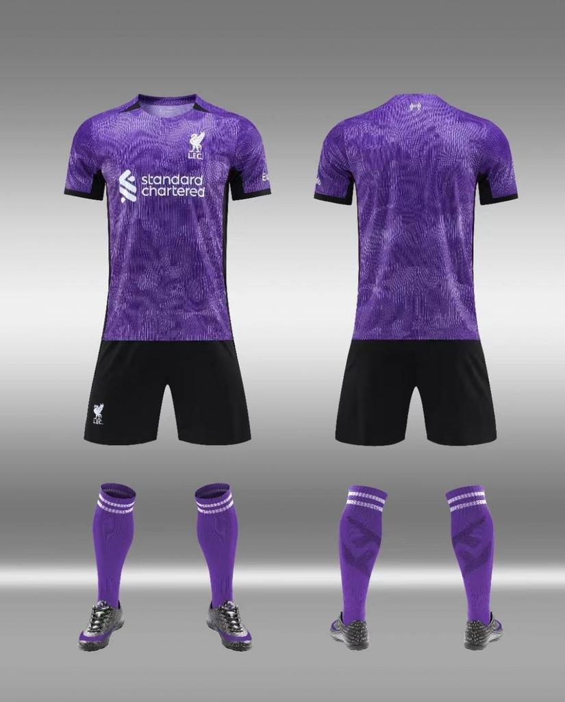 Adult football jersey set Boys Messi C Luo jersey Primary school girls class game training jersey customization