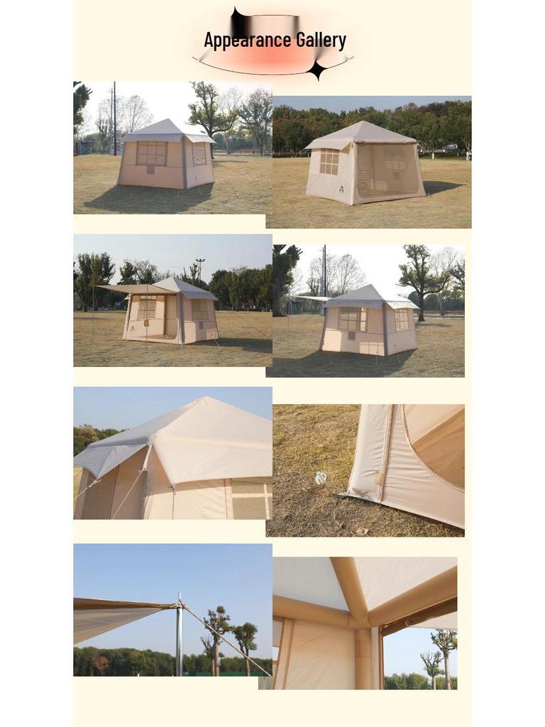 Inflatable Quick-Deploy Windproof Rainproof Tent for Portable Outdoor Camping