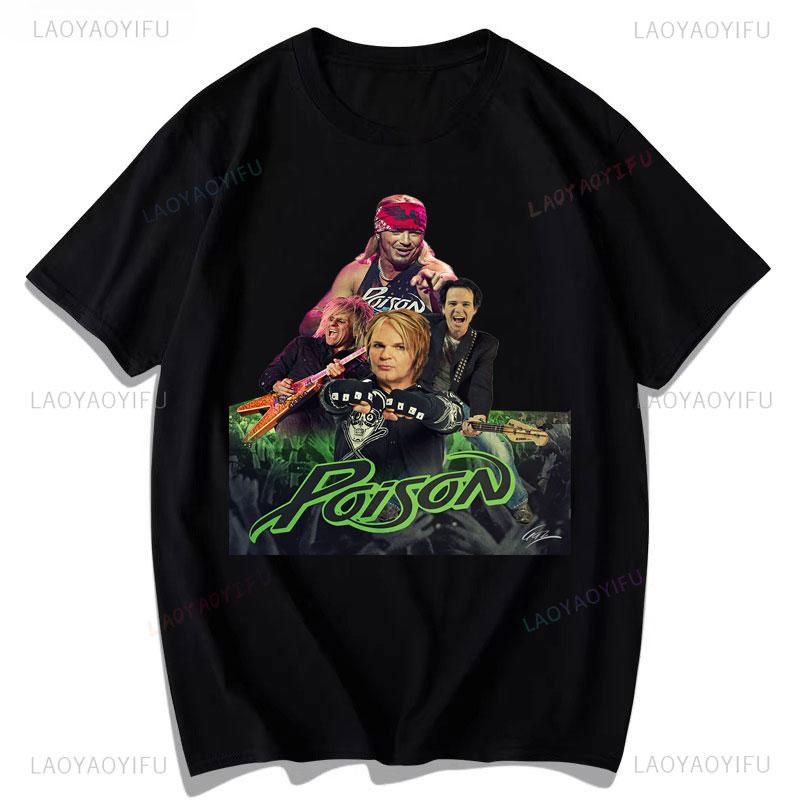 Bret Michaels Open Up and Say Ahh Black Adult T-Shirt Every Rose Has Its Thorn Rock Music Gothic Camisa Polyester Clothes S разноцветный