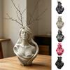 3D Printed Human Bust Vase Artistic Sculpture Planter for Succulents Matte PLA Desktop