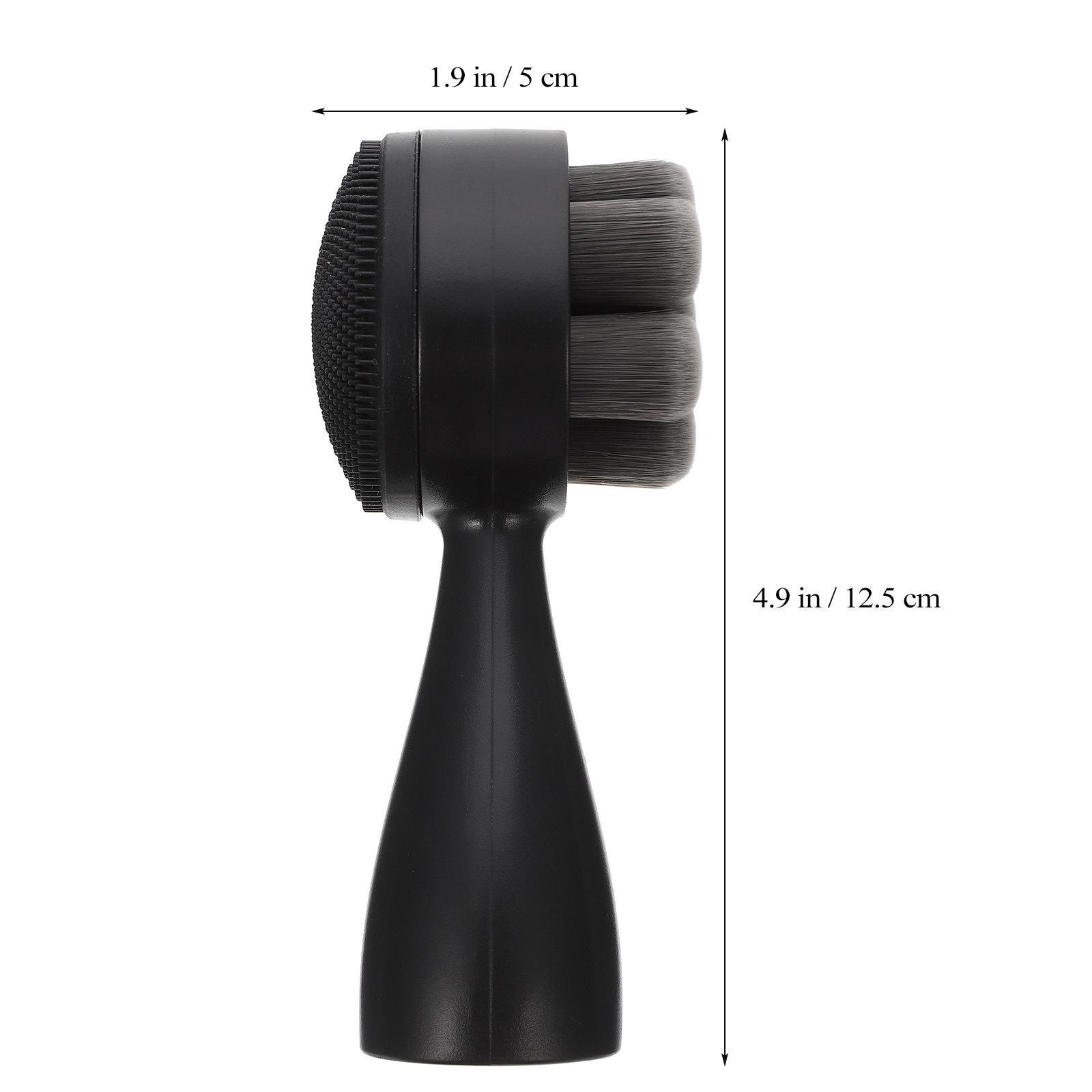 Standing Facial Cleansing Brush Silicone Deep Pore Face Washing Scrubber Manual Exfoliator Facial Cleansing Brush чёрный