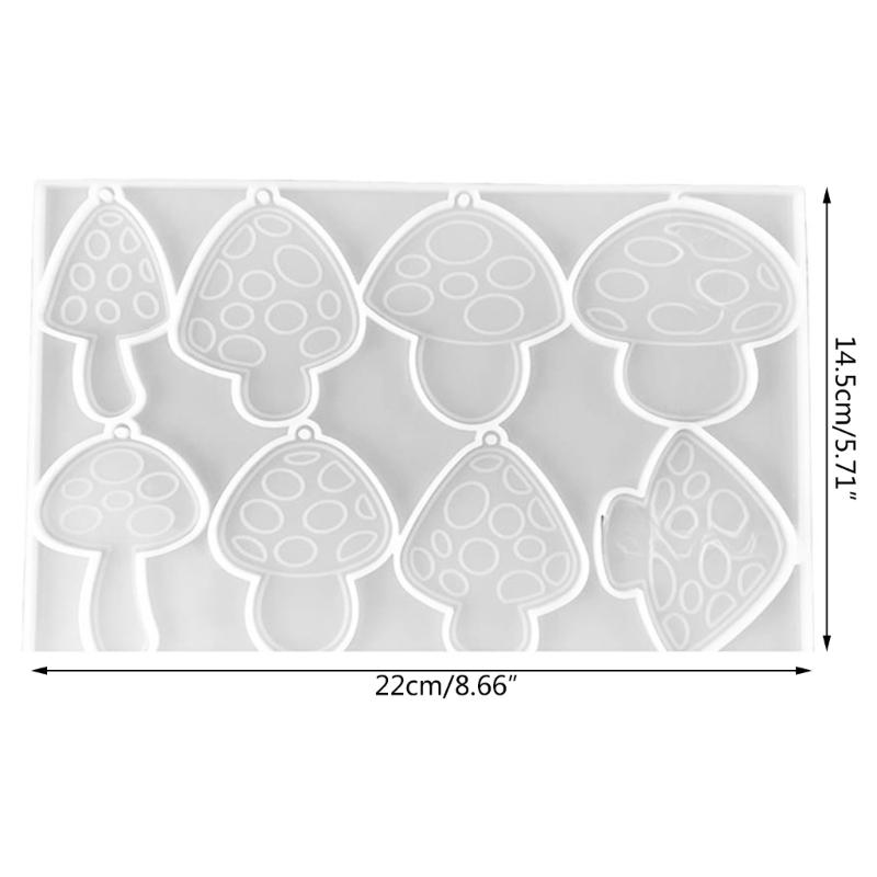 Pilzanhänger mit Lochformen Pilzschlüsselanhänger Epoxidharzformen Pilzsilikonformen DIY Kunsthandwerk Herstellung