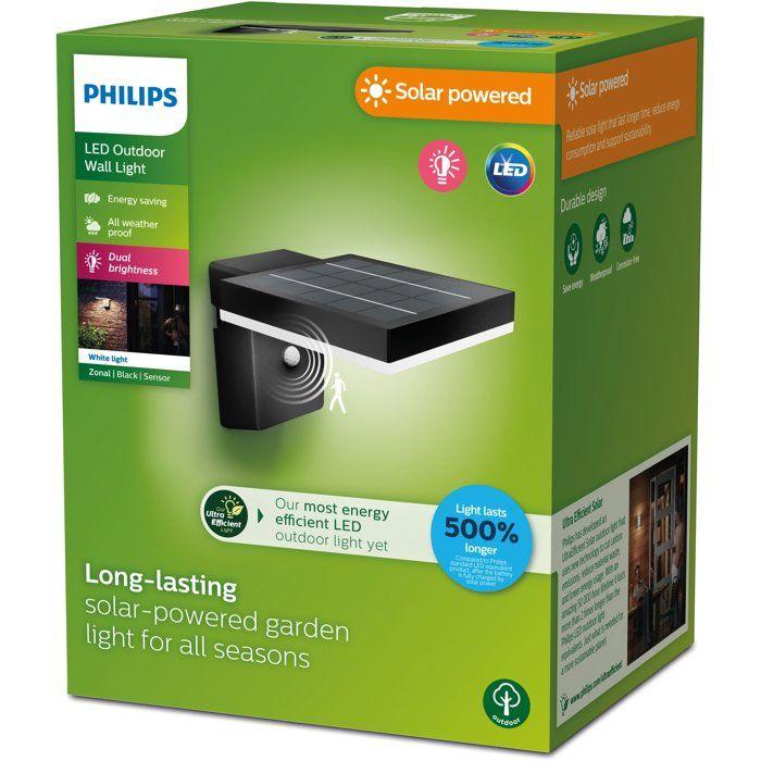 Applique murale - philips - zonale - square solar - ultra efficace