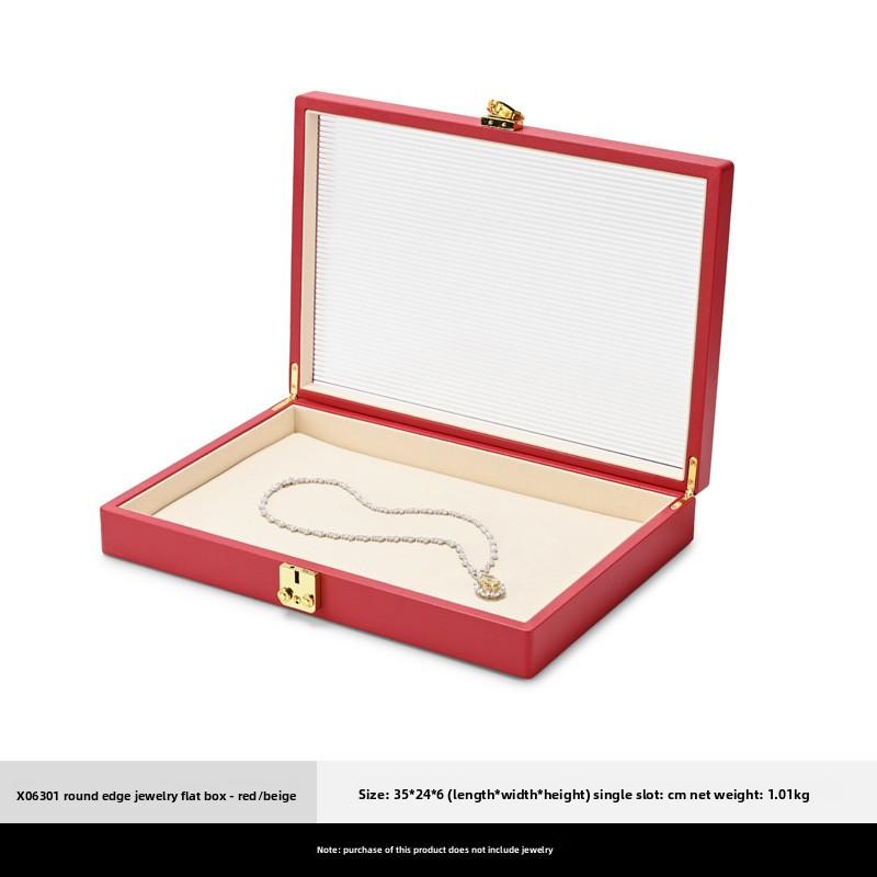 Luxury PU Leather Jewelry Box High-Grade Organizer for Earrings, Bracelets, Necklaces  Rings