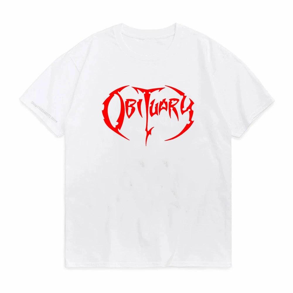 Nekrolog Móda Tričko cool Design Heavy Metal Rock Music Tričko Bavlna Unisex Unisex Tričko Oversize Dospělý O Neck Tops