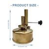 Lab Alcoholic Lamp Burners Metal Alcoholic  Lamp Burners Teaching Alcoholic Heater for Chemistry Experiment Project