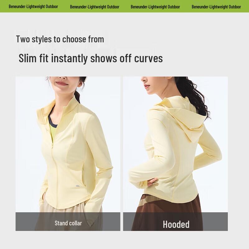 Beneunder Women's Slim Fit Hooded Sun Protection Jacket