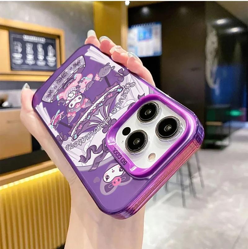Colorful Kuromi Melody Case For Iphone 17 Pro Max 17 Air 16 15 14 11 12 13 Pro Max 16 Plus 16e 13 Mini Cinnamoroll Hard Cover