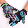 Qepae Full Finger Cycling Gloves Men Women Mtb Bicycle Hall Finger Sport Gloves Anti-Slip Shockproof Gel Lycra Padded Palm