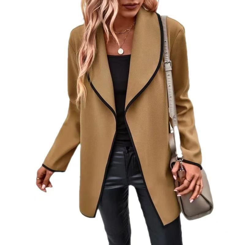 2025 Autumn/Winter Korean Style Women's Double-Sided Wool Coat - Mid-Length, Elegant, Versatile Outerwear
