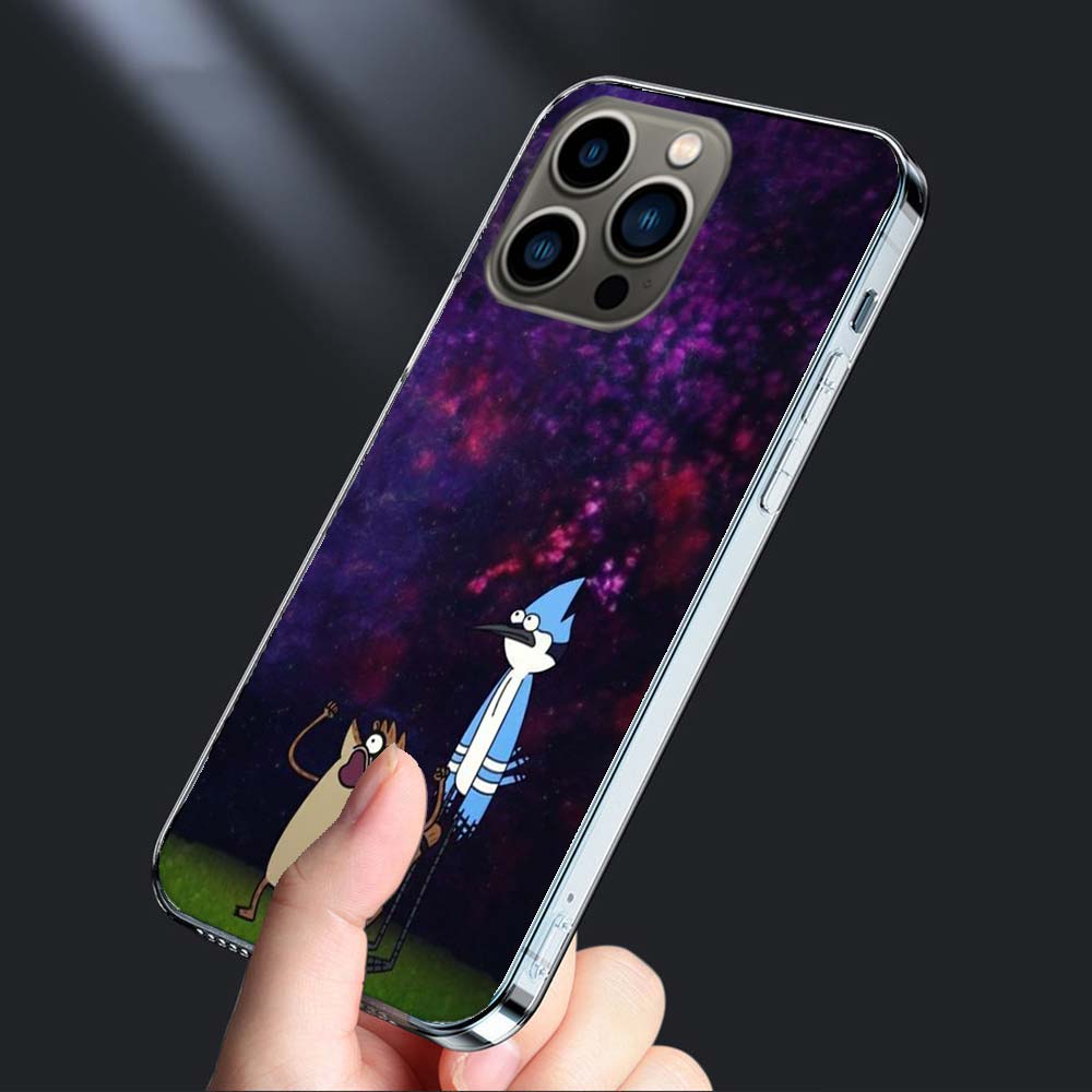 Cartoon Regulars Cute Show Phone Case For Iphone 16E 15 Pro 14 Plus 17E 16 17 Pro Max Air 11 12 13 Mini Shockproof Capa Cute