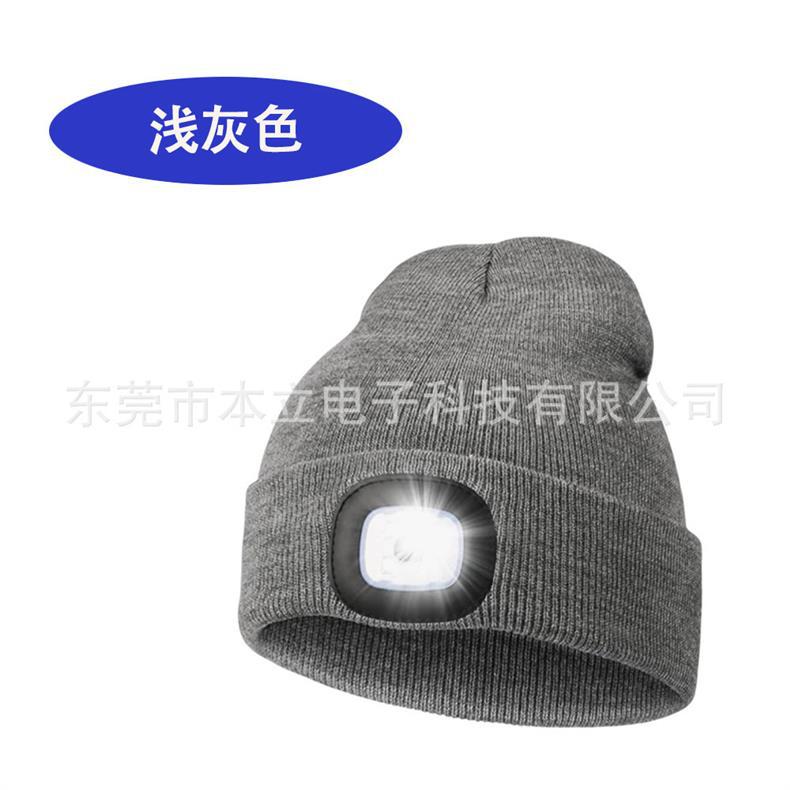

Светодиодная вязаная шапка для ночного бега One Size