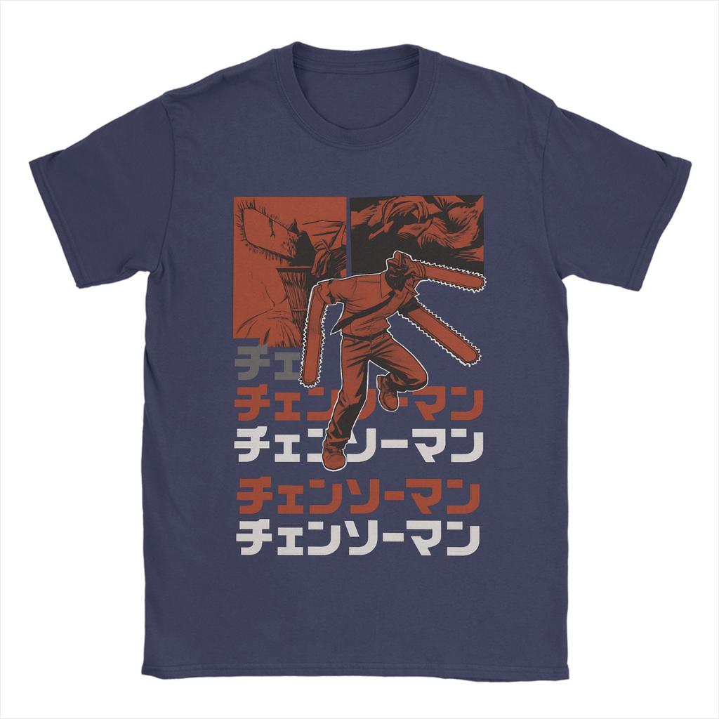 Anime Chainsaw Man T-shirt Kobeni Manga Denji Power Reze Hipster T-shirts Kortärmade Vintage Toppar Sommar Bomull Rundhalsad Kläder