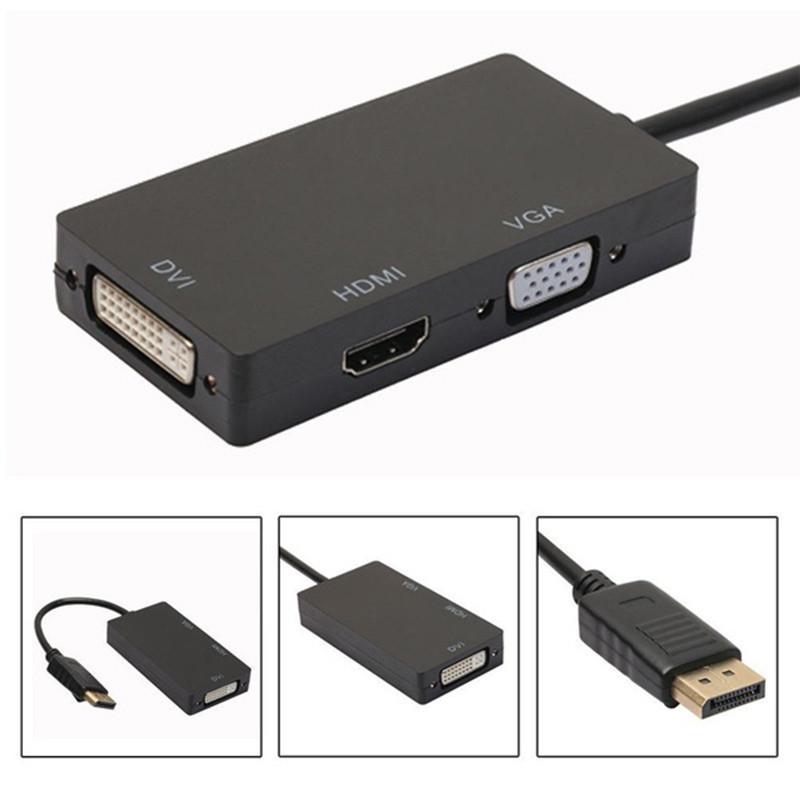 Bolt Mini Thunder Dp To Vga Hdmi Dvi 3in1 Adapter Converter Cable Display Port