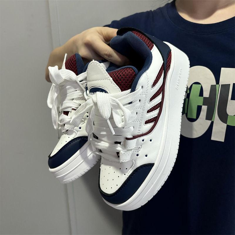 

Толстоподошвенные увеличивающие рост нишевые кеды для женщин ins универсальные студенческие новые удобные туфли-хлебушки 35