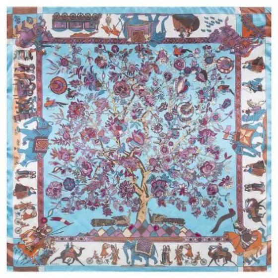 

Новая картина маслом цветочный принт женский шелковый шарф большой квадратный шарф женская бандана модный женский хиджаб косынка шарфы 90X90CM